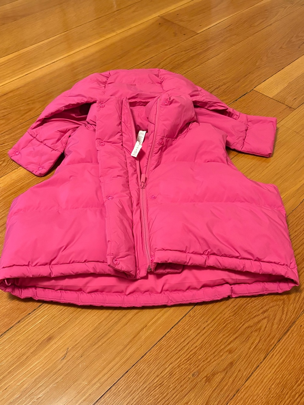 Lululemon Wunder Puff Super Cropped Vest Sonic Pink